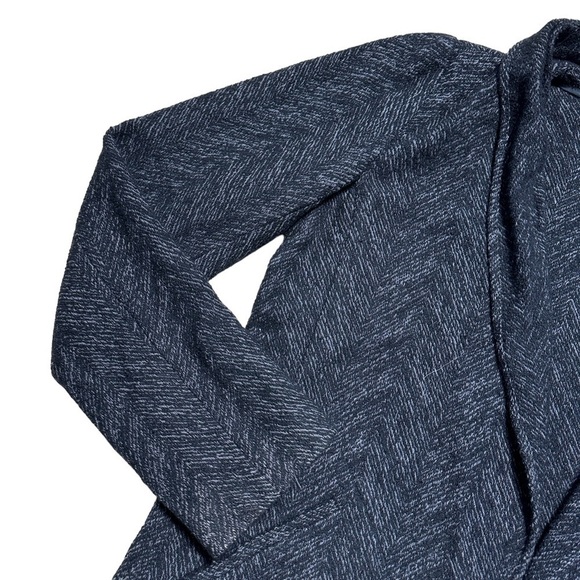 Eileen Fisher Dark Grey Wool Blend Open Front Blazer US XS - Picture 3 of 10